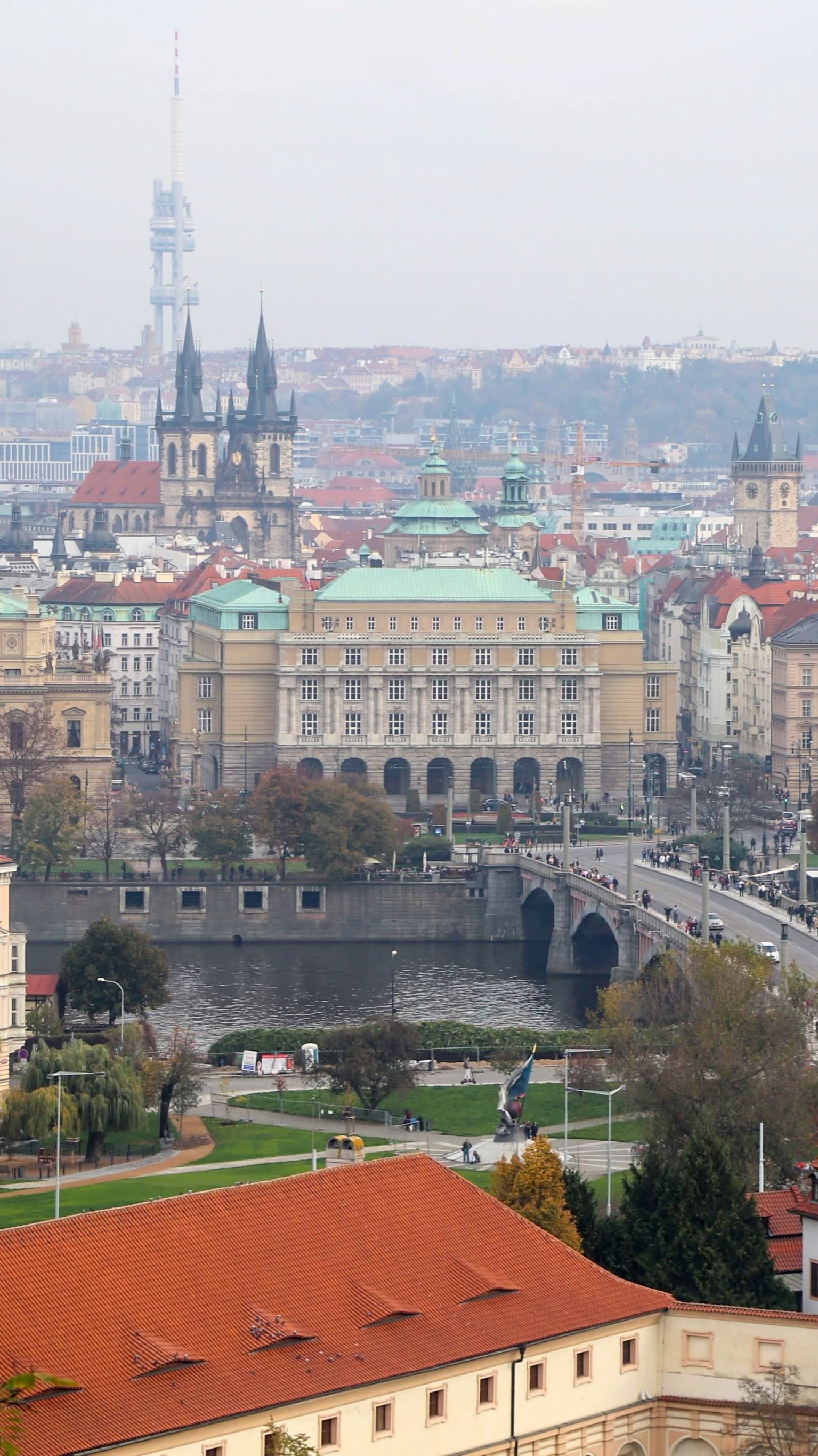 Prague old town panorama